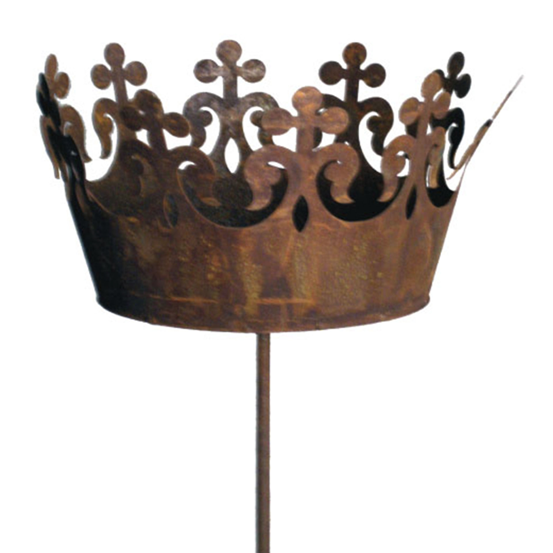 Krone mit Ornamenten auf Rankstab