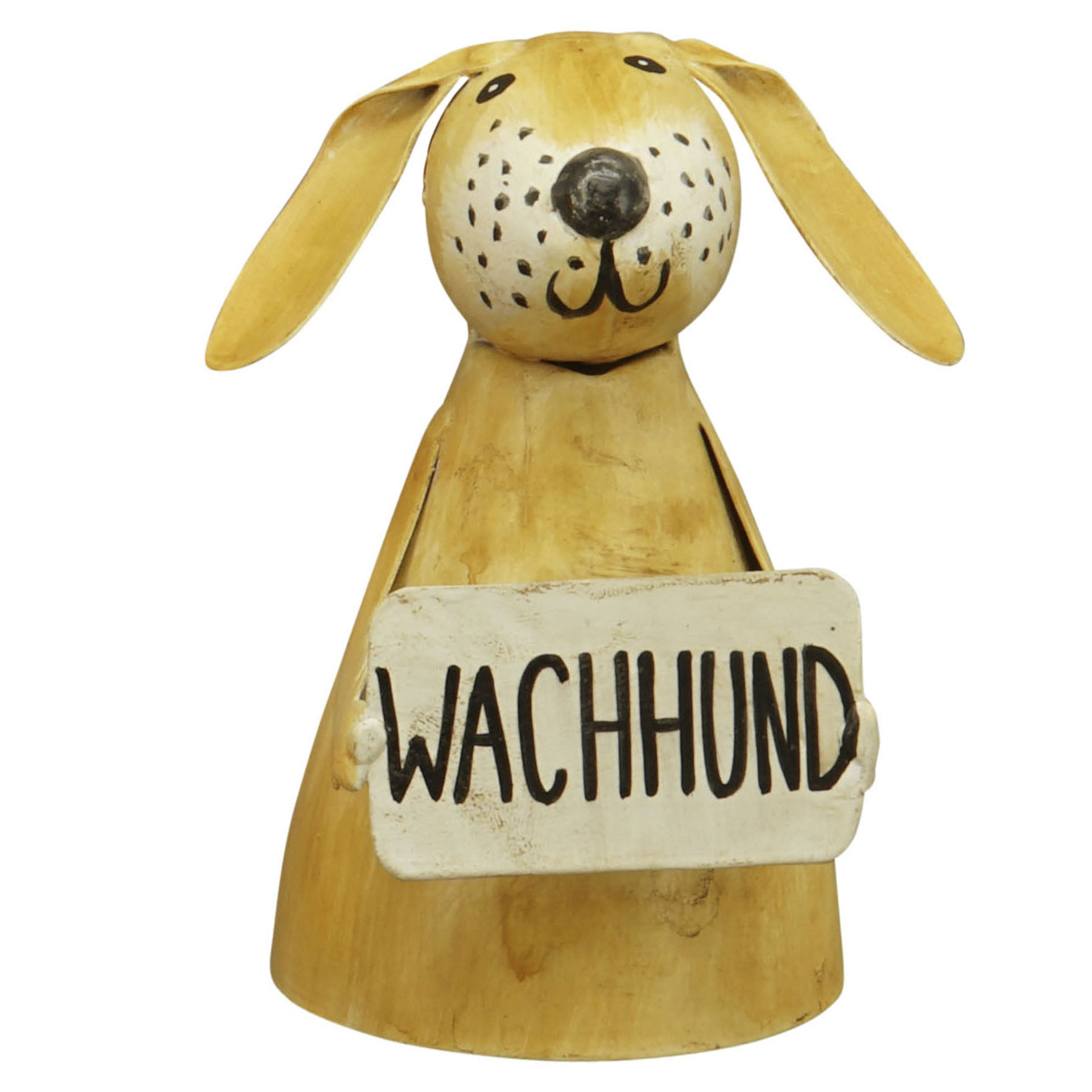 beigefarbener Zaunhocker Wachhund